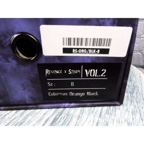 Revenge	X Storm Vol 2 Orange Black Men Size 8 NIB Comes with 2 Extra Shoe Laces - Picture 2 of 10